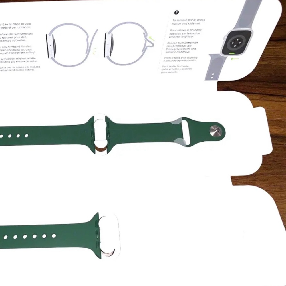 Authentic Apple Watch Silicone Bands Clover. New in box. NEVER opened